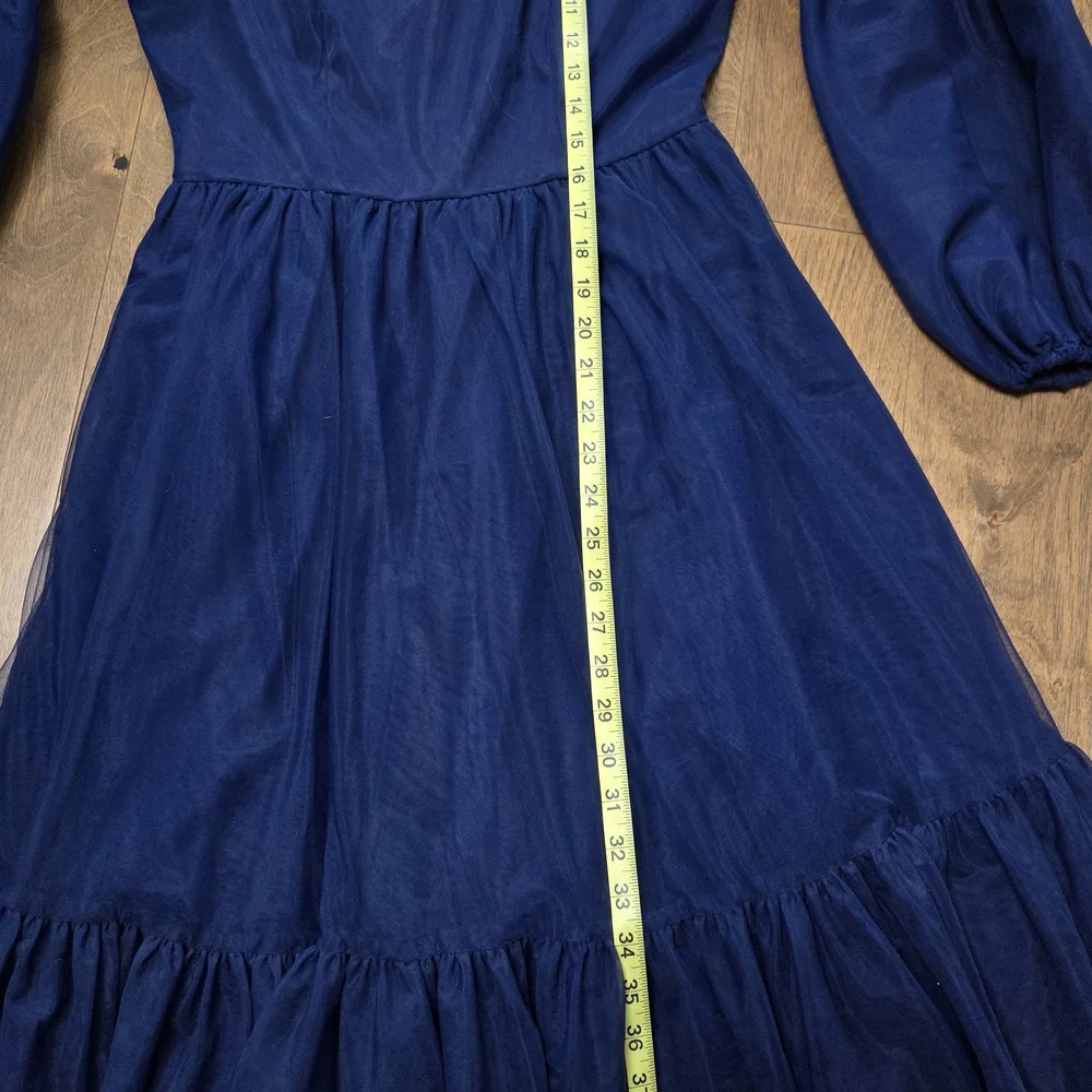 Elegant Navy Blue Dress - Picture 5 of 5